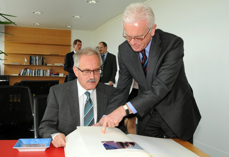 EP President meets with German Minister of State for Europe, in Strasbourg