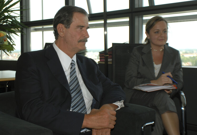 EP President meets with Vicente FOX, former President of Mexico and Manuel ESPINO, President of the Mexican National Action Party (PAN), in Strasbourg