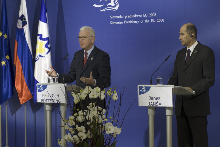 Foto 38: EP President and Conference of Presidents pay on an official visit to Slovenia