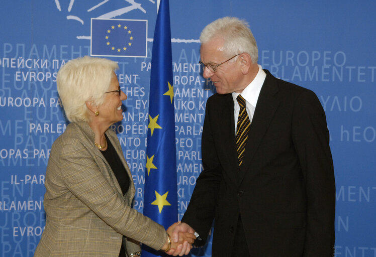 EP President meets with the Chief Prosecutor of the International Criminal Tribunal for the Former Yugoslavia ICTY.