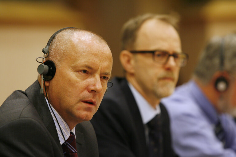 MEP Miroslav OUZKY attends a meeting in Brussels