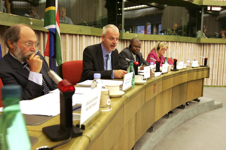 10th Interparliamentary meeting EP/South Africa on the future of the EU-ACP partnership following South Africa's qualified accession to the Cotonou Agreement as well as South Africa's efforts to mediate in the political and food crisis in Zimbabwe.