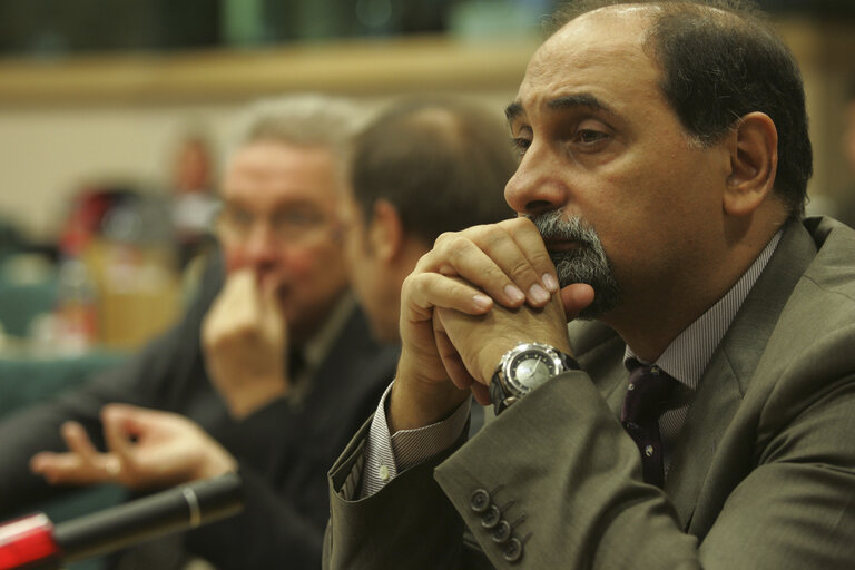 MEP Umberto GUIDONI attends a meeting in Brussels