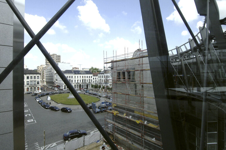 Foto 17: Ongoing construction works at the EP building in Brussels.