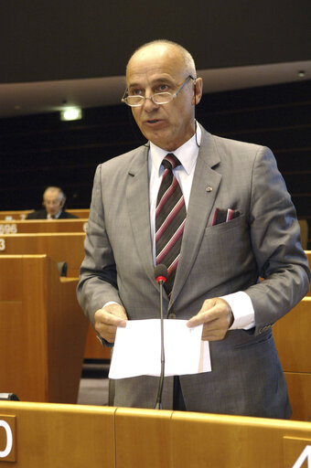 MEP Fernand LE RACHINEL attends a plenary session in Brussels