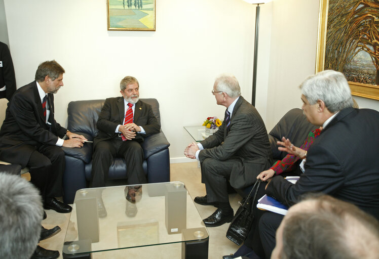 Foto 1: EP President meets with the President of Brazil.