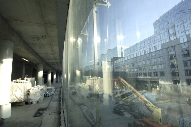 Nuotrauka 18: Ongoing construction works at the EP building in Brussels.