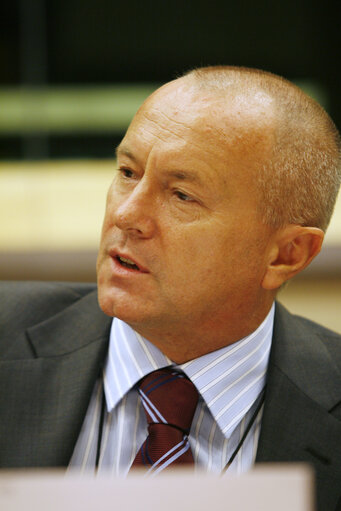 MEP Miroslav OUZKY attends a meeting in Brussels