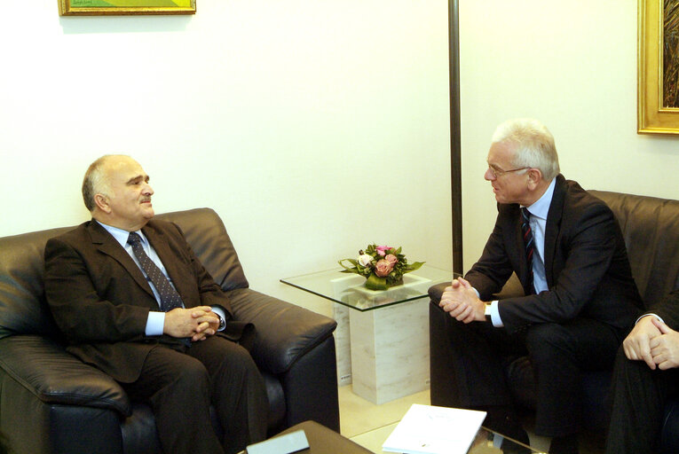 Foto 3: EP President meets with HRH Prince El Hassan bin Talal of Jordan in Brussels