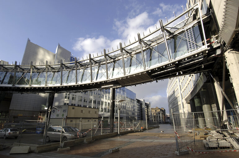 Fotografi 43: Ongoing construction works at the EP building in Brussels.