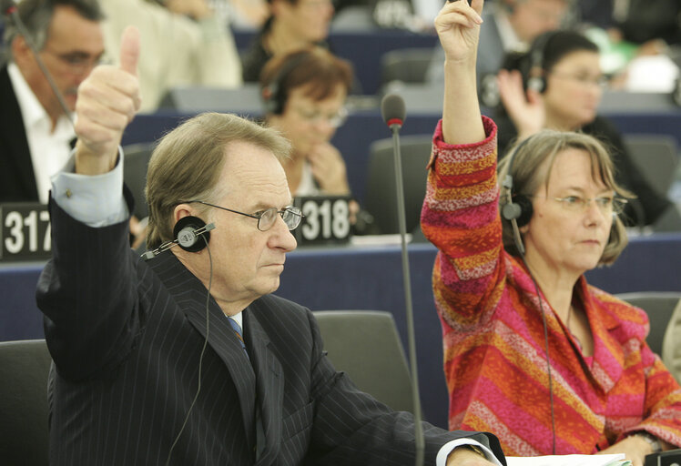 Fotografija 5: Reino PAASILINNA in plenary session in Strasbourg.