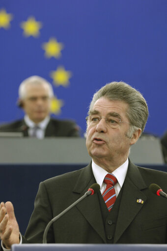 Fotó 27: Visit of the President of Austria to the EP in Strasbourg.