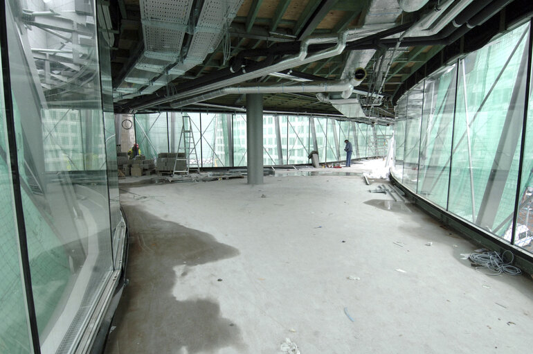 Fotografija 25: Ongoing construction works at the EP building in Brussels.