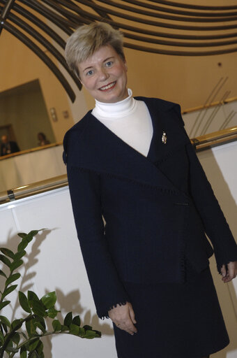 Foto 4: Portrait of MEP Inger SEGELSTROM in Brussels