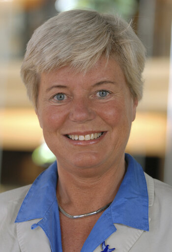 Portrait of Swedish MEP in Strasbourg