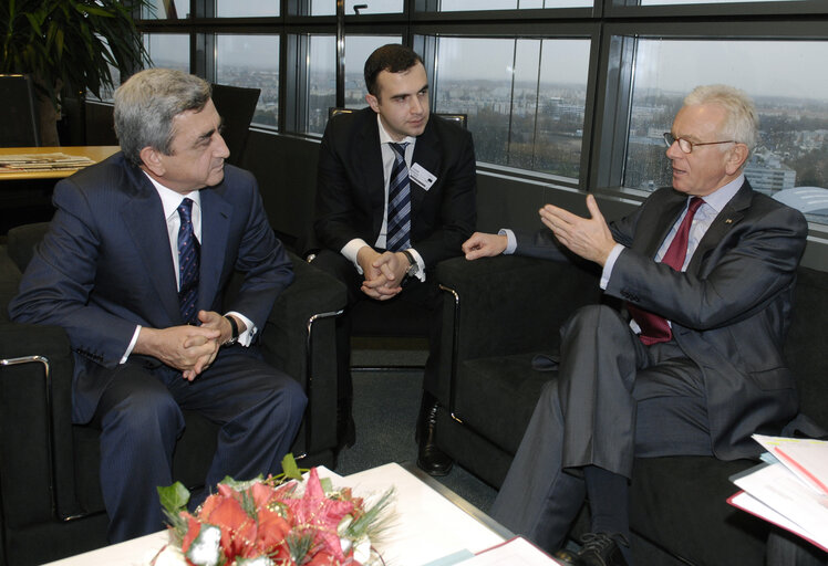 Fotografia 4: EP President meets with Prime Minister of Armenia, in Strasbourg