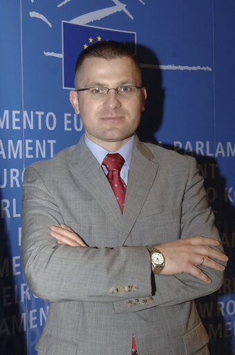 Portrait of MEP Boguslaw ROGALSKI in Brussels