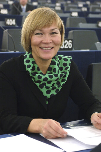 Fotografi 2: Portrait of MEP Ona JUKNEVICIENE in Strasbourg