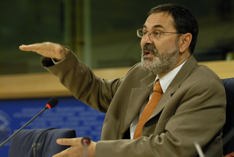 MEP David HAMMERSTEIN holds a press conference in Brussels