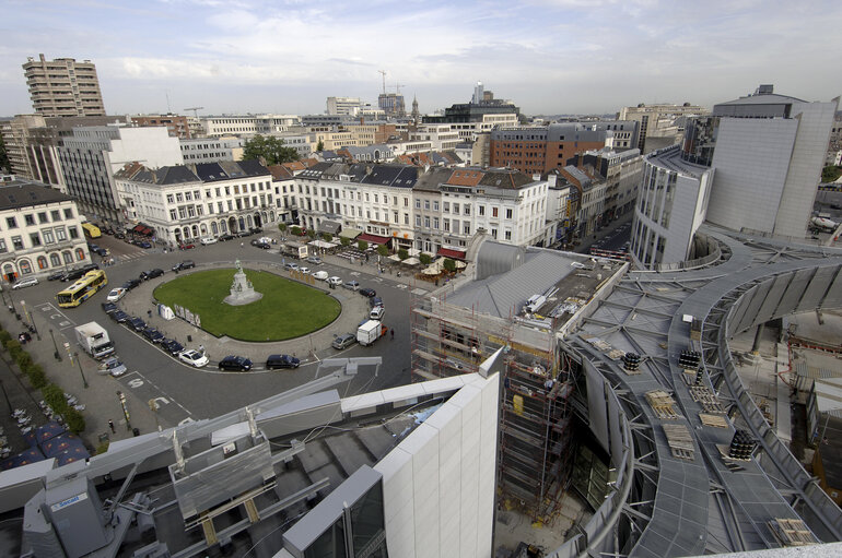 Fotografie 4: Ongoing construction works at the EP building in Brussels.