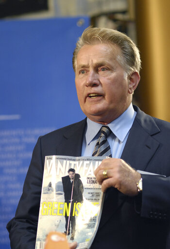 Foto 10: Press conference of Martin SHEEN ahead of the Energy Globe Award ceremony in Brussels