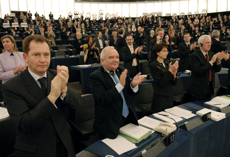 Fotagrafa 25: Plenary session in Strasbourg - Proclamation and signing of the Charter of Fundamental Rights by EP President, President-in-office of the Council and Commission President