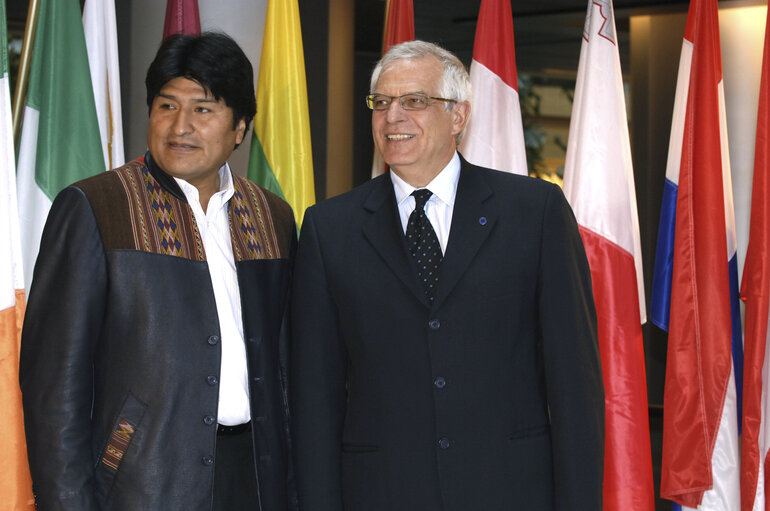 Fotografia 18: EP President meets with Juan Evo Morales Ayma, President of Bolivia