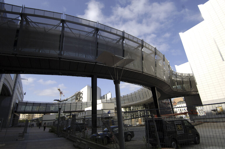 Fotografija 13: Ongoing construction works at the EP building in Brussels.