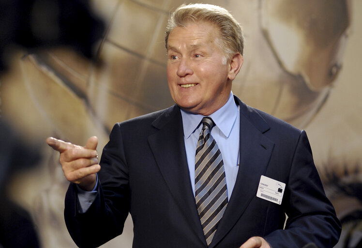 Снимка 8: Press conference of Martin SHEEN ahead of the Energy Globe Award ceremony in Brussels