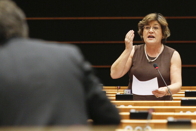 Photo 8: Meps in the hemicycle in Brussels, week 48 - Prepration for the European Council