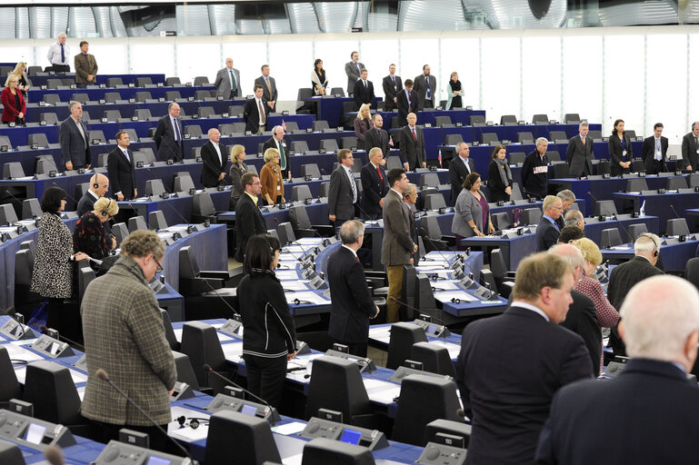 Fotogrāfija 8: Opening plenary session in Strasbourg, week 46