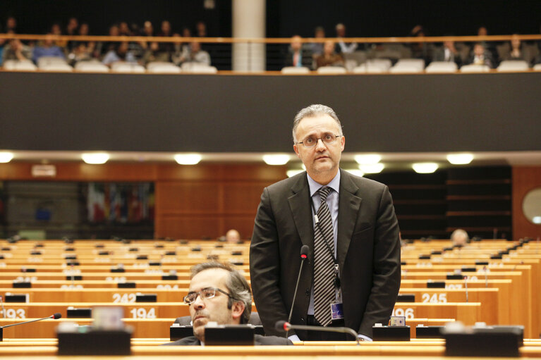 Photo 30: Meps in the hemicycle in Brussels, week 48 - Prepration for the European Council