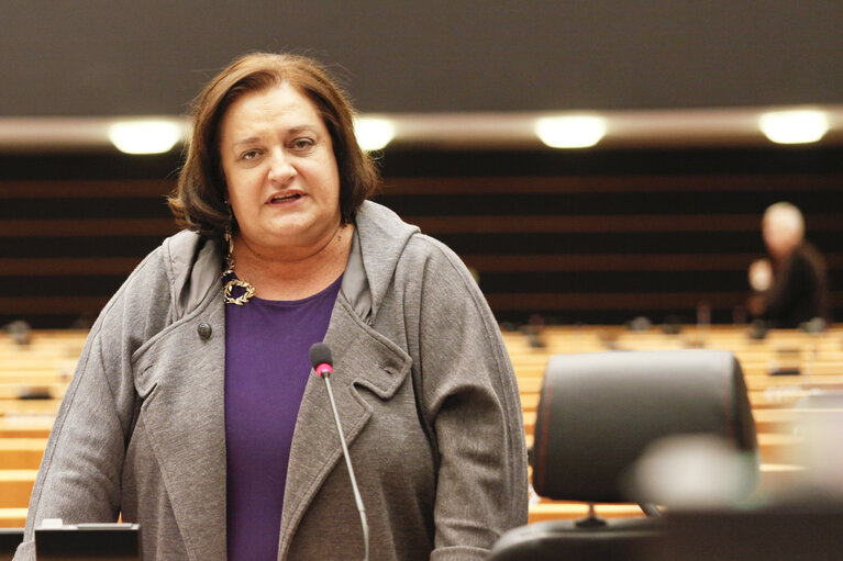 Photo 15: Meps in the hemicycle in Brussels, week 48 - Prepration for the European Council