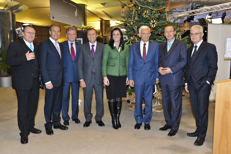 Reception of an Austrian Christmas tree