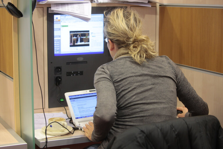 Zdjęcie 13: Pressroom of the European Parliament in Brussels