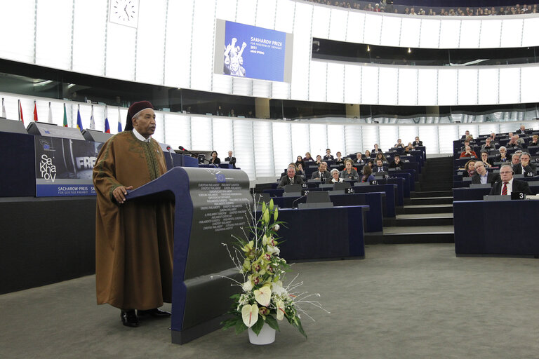 Suriet 9: Sakharov Prize 2011: Presentation of the 2011 Sakharov Prize  on behalf of the Arab Spring