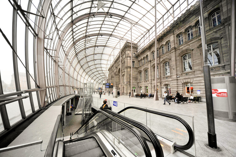 Foto 1: Railway station of Strasbourg