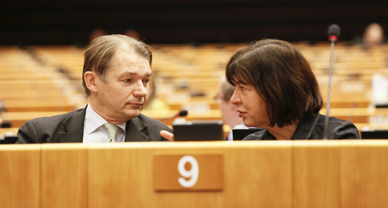 Photo 22: Meps in the hemicycle in Brussels, week 48 - Prepration for the European Council