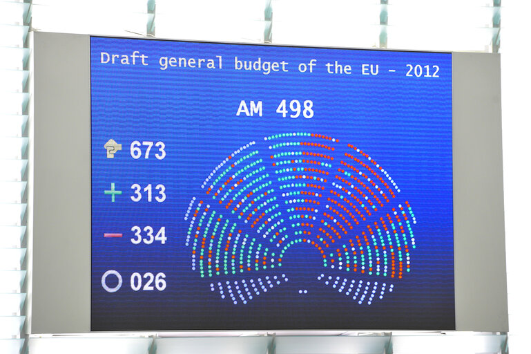 Photo 21 : Illustration - Hemicycle in Strasbourg, during a plenary  session