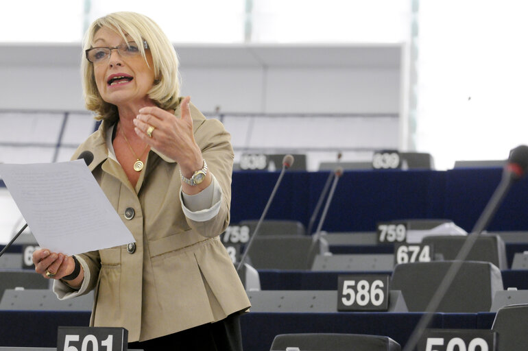 MEPs during the Plenary Session in Strasbourg - week 37  - EU position and commitment in advance of the UN high-level meeting on the prevention and control of non-communicable diseases