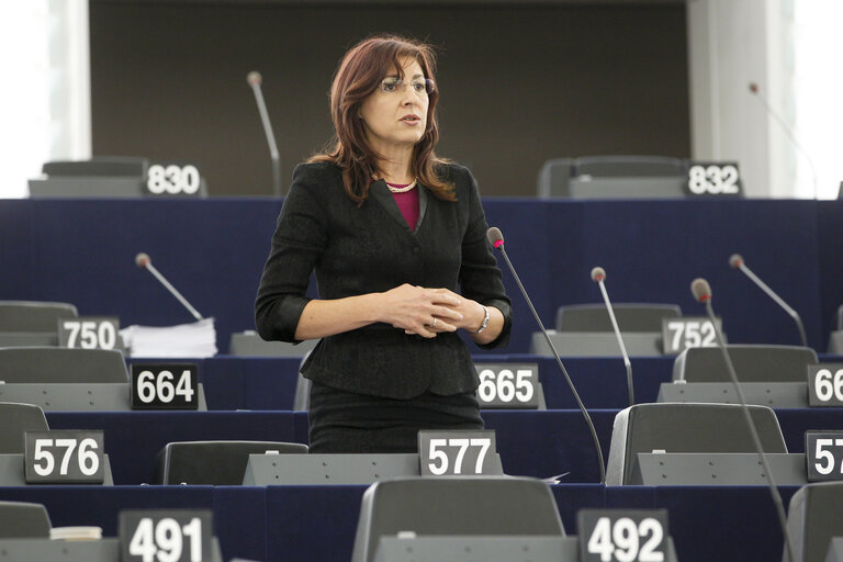 Billede 46: MEPs during plenary session in Strasbourg, week 39