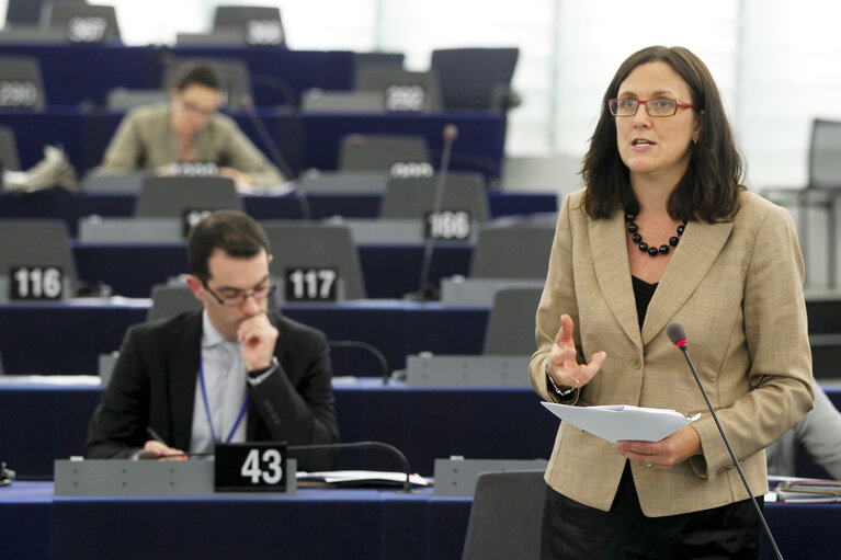 Billede 24: MEPs during plenary session in Strasbourg, week 39