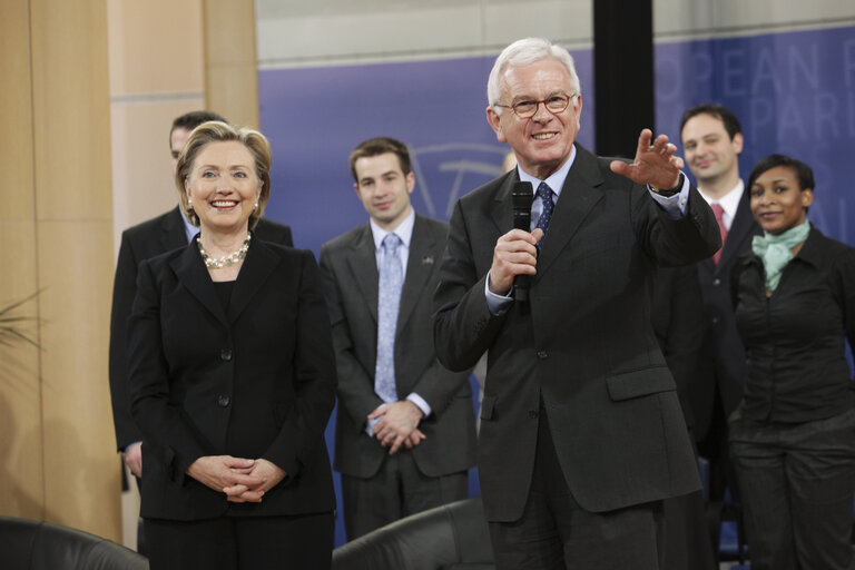 Fotografie 1: Secretary of State of the United States of America, will join EP President at Parliament in Brussels for a discussion with an audience of young Europeans.