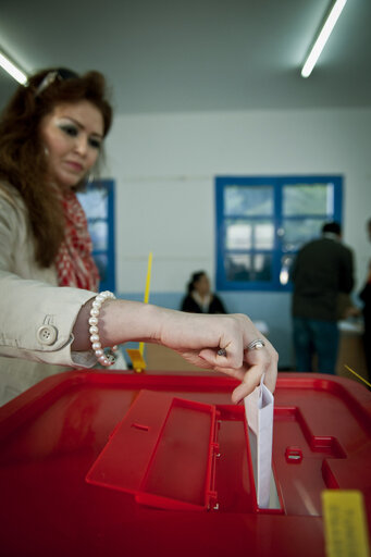 Fotografie 25: Mission to monitor the upcoming elections for a Constituent Assembly in Tunisia