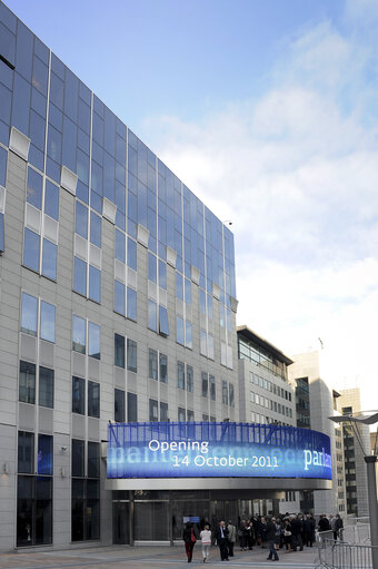 Foto 8: Illustration of the outside of the EP, presentation of the Parlamentarium