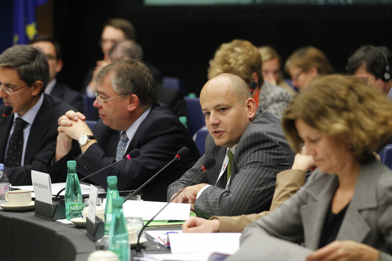 Foto 2: Conference of Committee Chairs with Polish Presidency minister of Foreign affairs