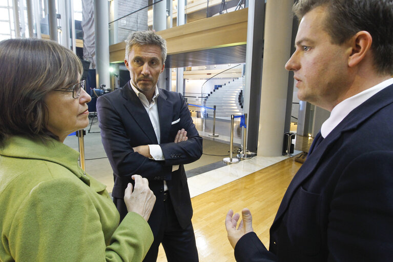 Fotografia 13: Meps from Denmark members of the Group of the Alliance of Liberals and Democrats for Europe