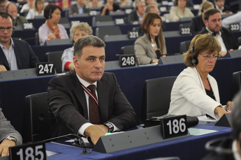 Foto 46: MEP in Plenary session in Strasbourg - week 39