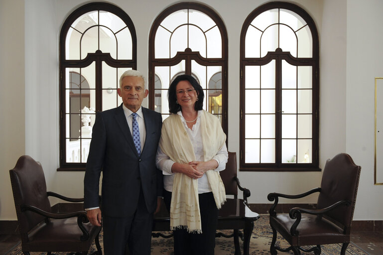 Foto 5: EP President and Speaker of the Chamber  of Deputies in Czech Parliament