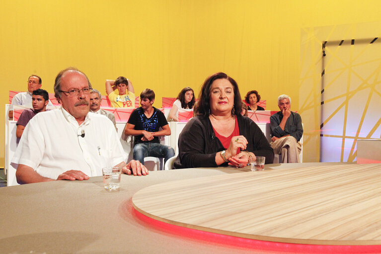 TV studio - Broadcast recording with Greek MEPs